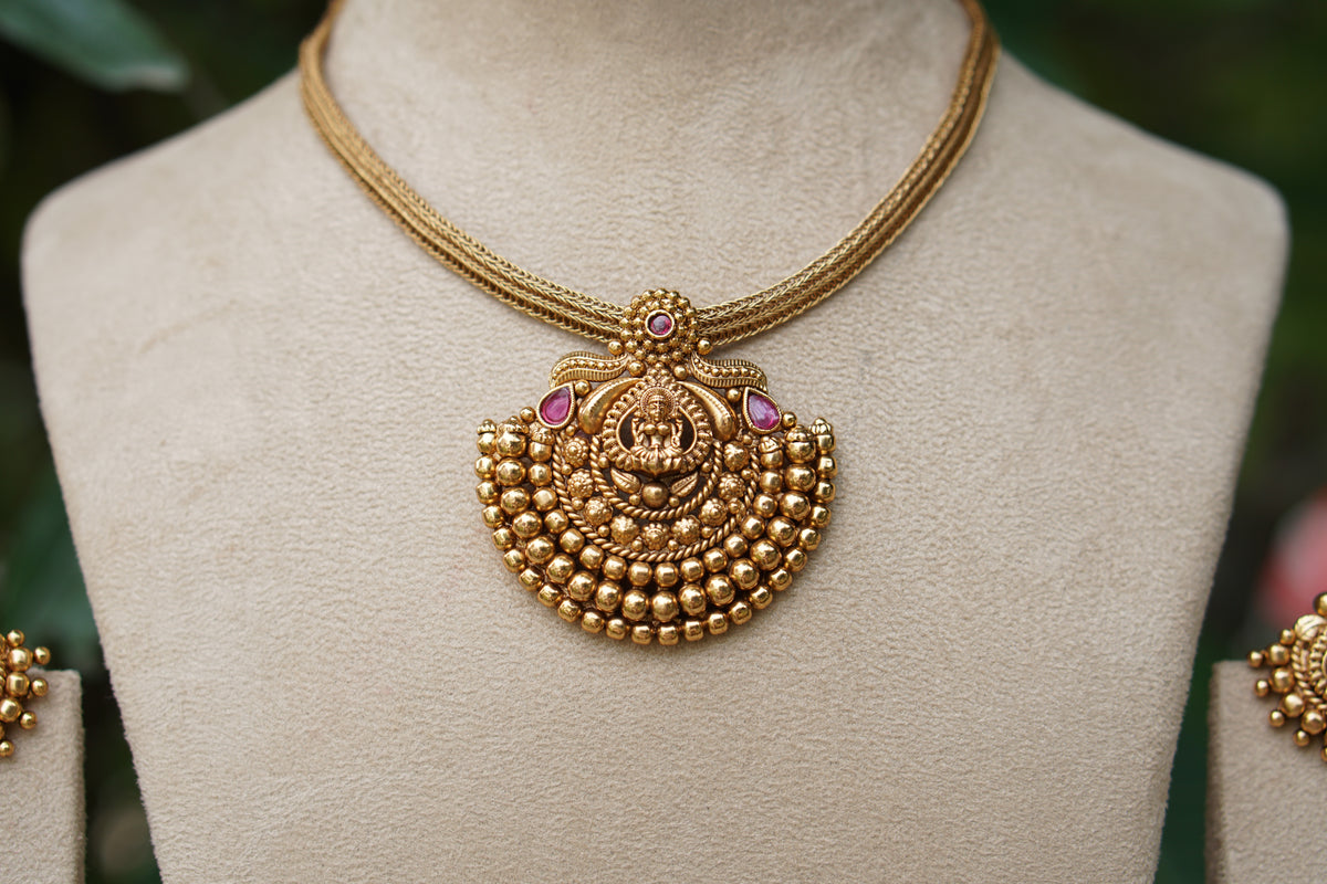 Antique necklace Set (4-9613)(EX)