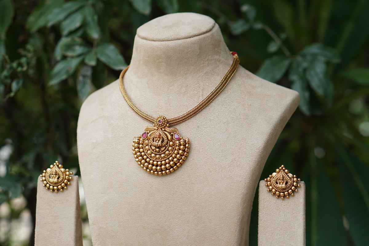 Antique necklace Set (4-9613)(EX)