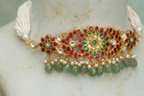 Kundan choker set (4-7064)(R)