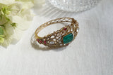 Polki stone bangle (3-432)(B)Size 2’6