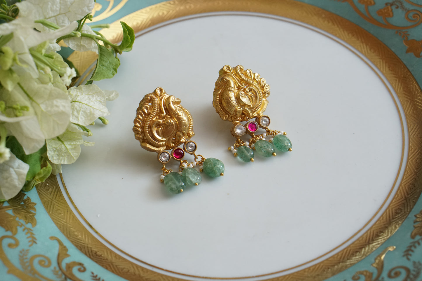 Kundan Earrings (1-4952)(K) - JEWELSTYLE
