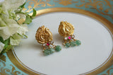 Small Kundan Earrings (1-5133)(K) - JEWELSTYLE