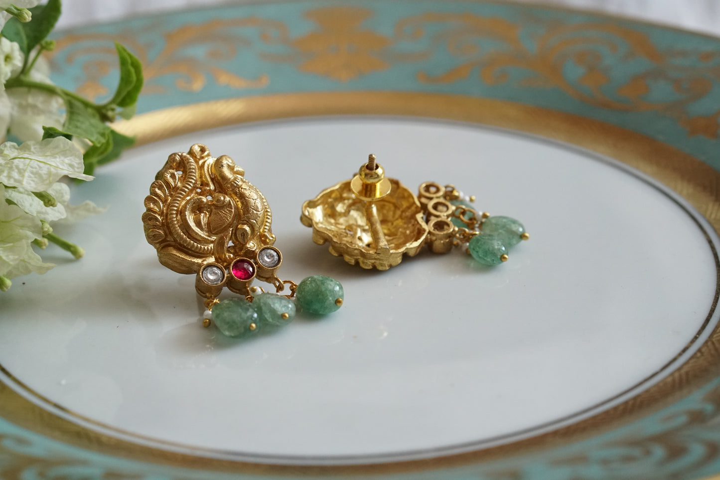 Small Kundan Earrings (1-5133)(K)