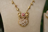 Antique necklace Set (4-9617)(EX)