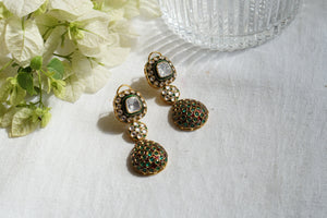 Polki stone Earring (1-4198)(B)