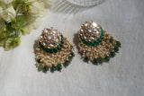 Polki stone Earring (1-4199)(B)