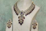 Polki necklace set(4-6812)(B)
