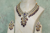 Polki necklace set(4-6812)(B)