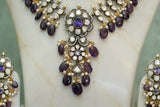 Polki necklace set(4-6812)(B)