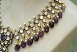 Polki necklace set(4-6812)(B)