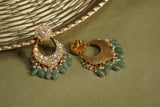 Kundan Chandbali Earrings (1-4602)(R)(ALREADY DISCOUNTED