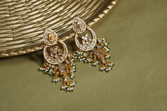 Kundan Earrings (1-4601)(R)