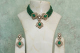 Kundan Polki necklace set (4-5991)(B)