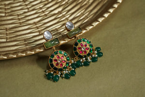Kundan Earrings (1-4600)(R)(ALREADY DISCOUNTED