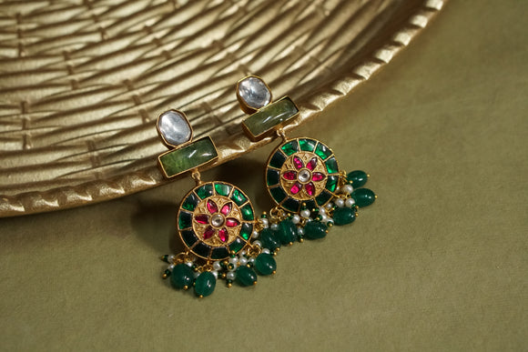 Kundan Earrings (1-4600)(R)(ALREADY DISCOUNTED