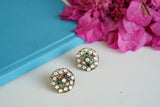 Polki studs earring (1-4056)(A)