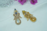 Blue stone Polki Earrings  (1-4078)(A)