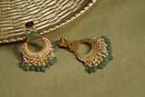 Kundan Chandbali Earrings (1-4598)(R)(CLEARANCE SALE PIECE)