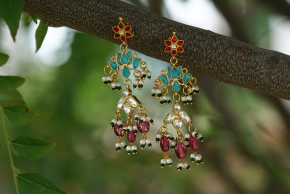 Kundan earrings (1-3826)(s)