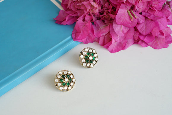 Polki studs earring (1-4055)(A)