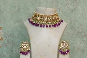 Kundan choker set (4-7115)(A)(OFFER PIECE)