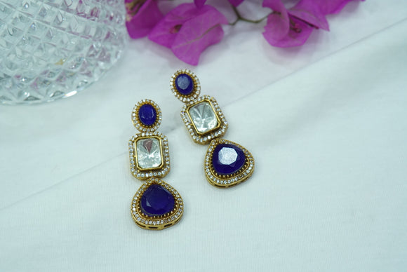 Polki Earrings  (1-4075)(A)