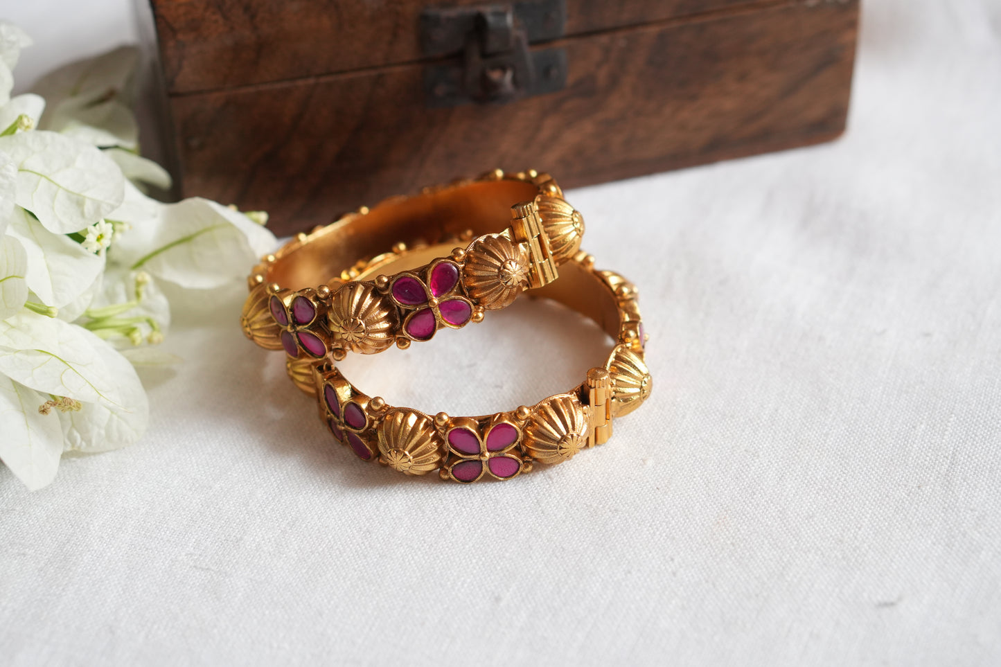 Kundan Bangles (3-482)(R) Size 2’4
