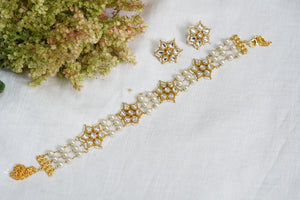 kundan necklace set (4-6421)(R)