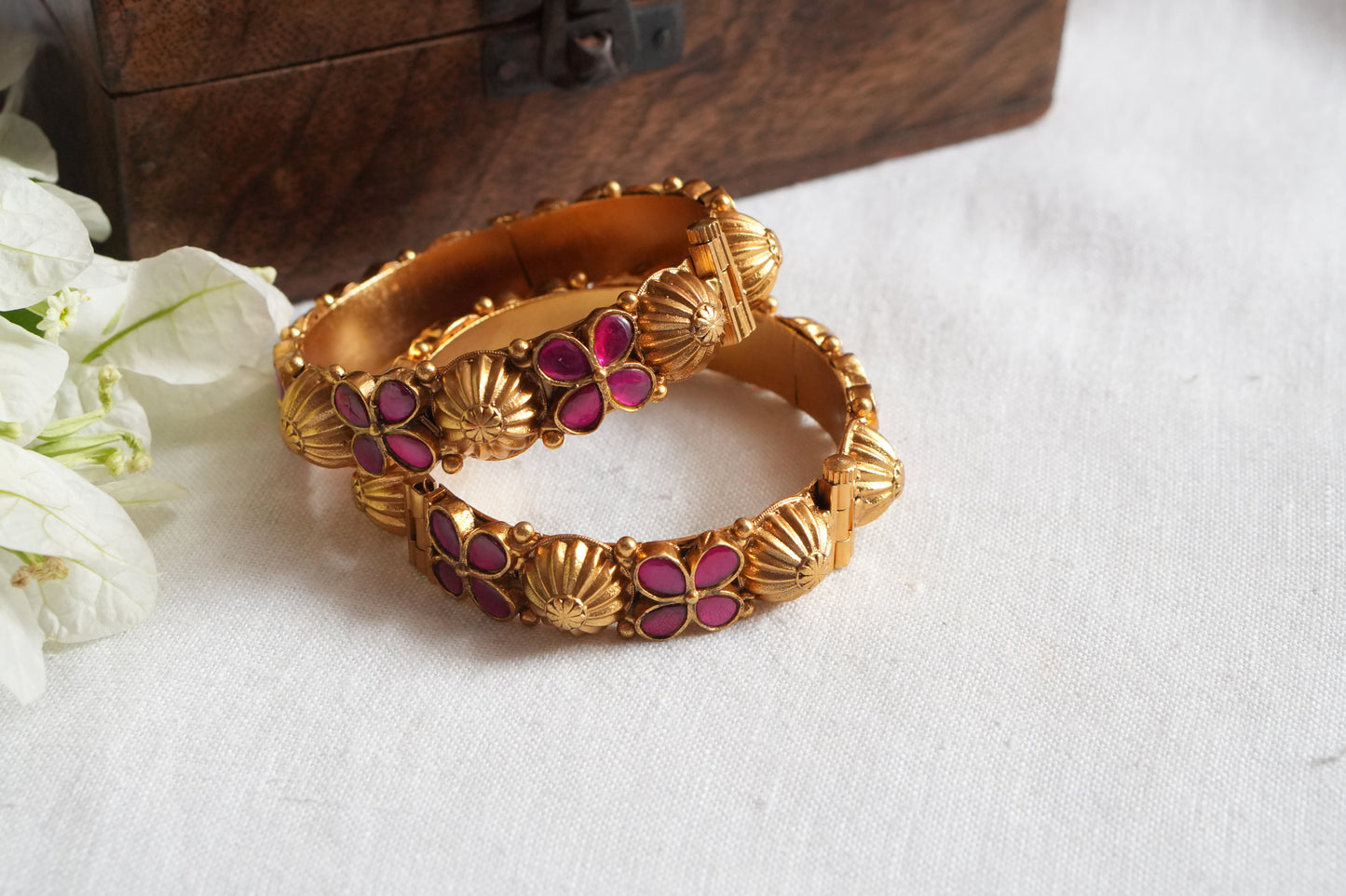 Kundan Bangles (3-482)(R) Size 2’4