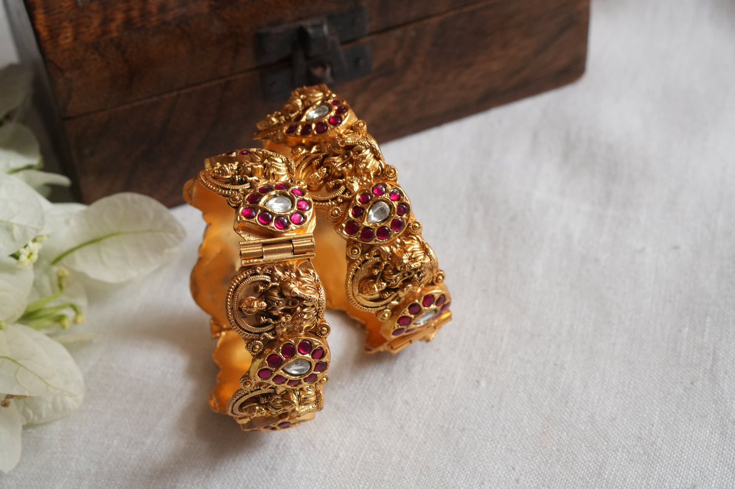 Kundan Bangles (3-481)(R) Size 2’4