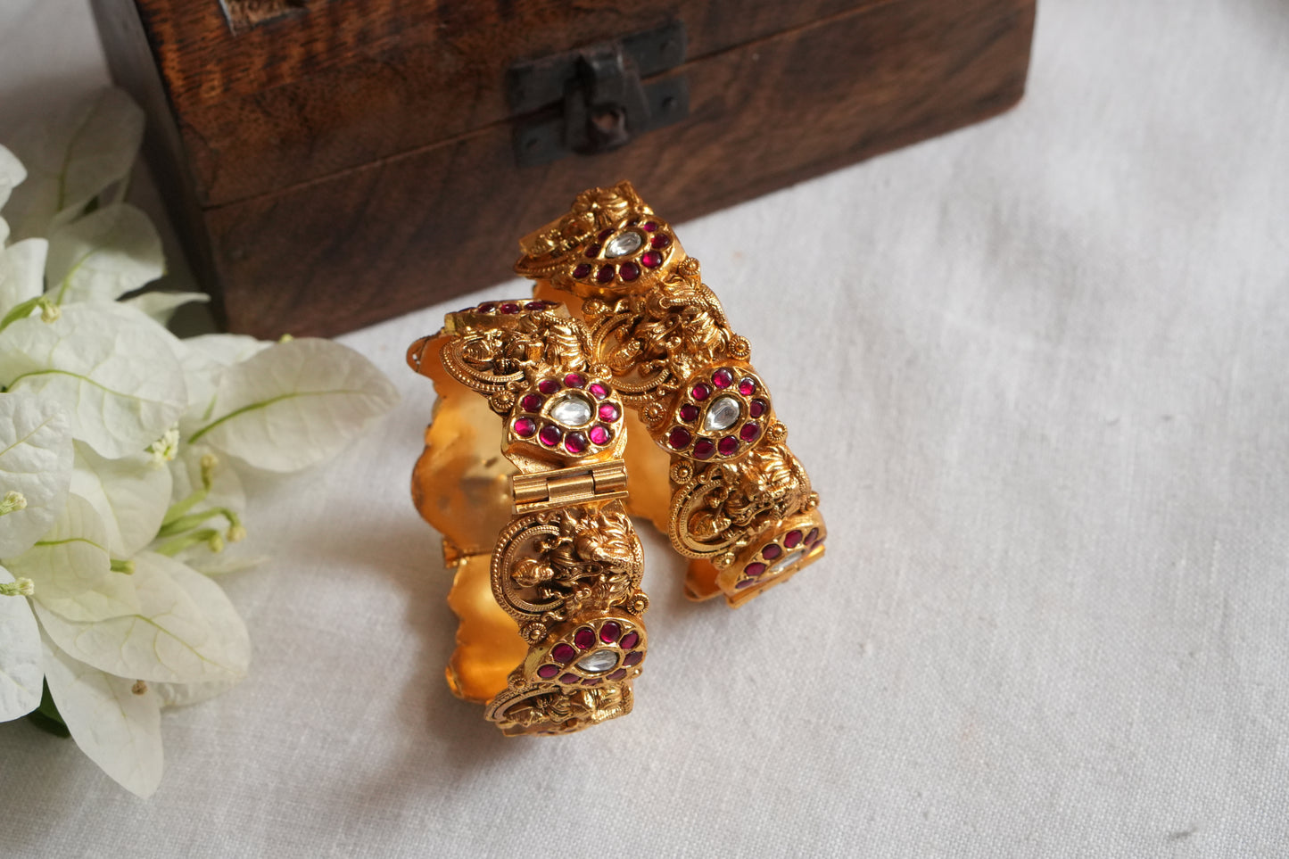 Kundan Bangles (3-481)(R) Size 2’4