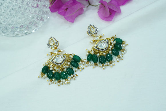 Polki Earrings  (1-4072)(A)