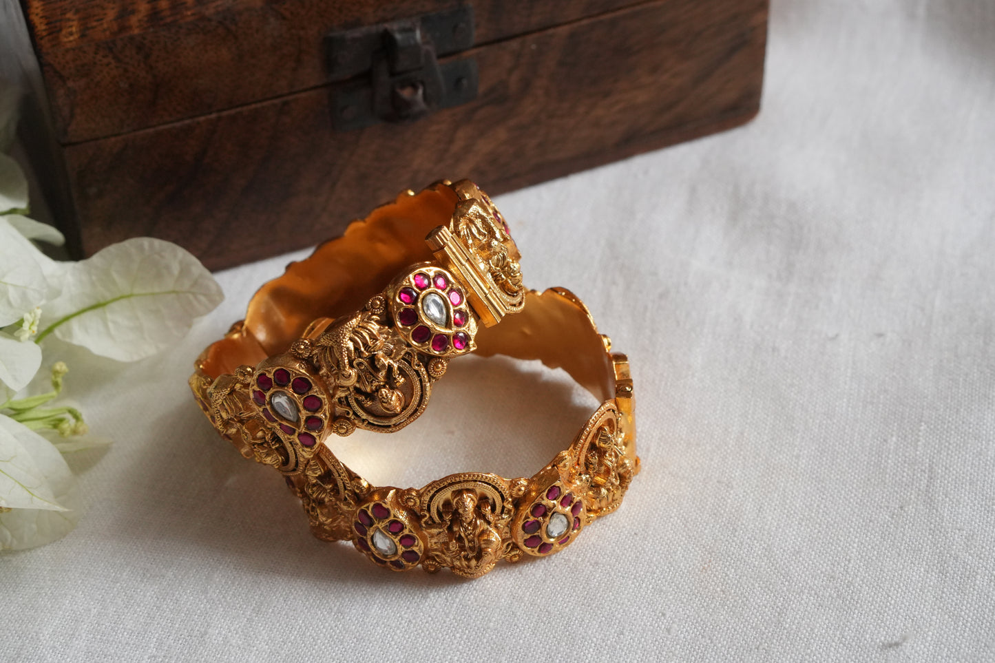 Kundan Bangles (3-481)(R) Size 2’4