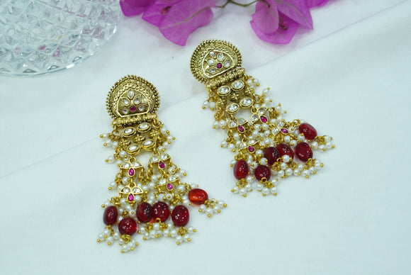 Kundan Earrings (1-4081)(A)