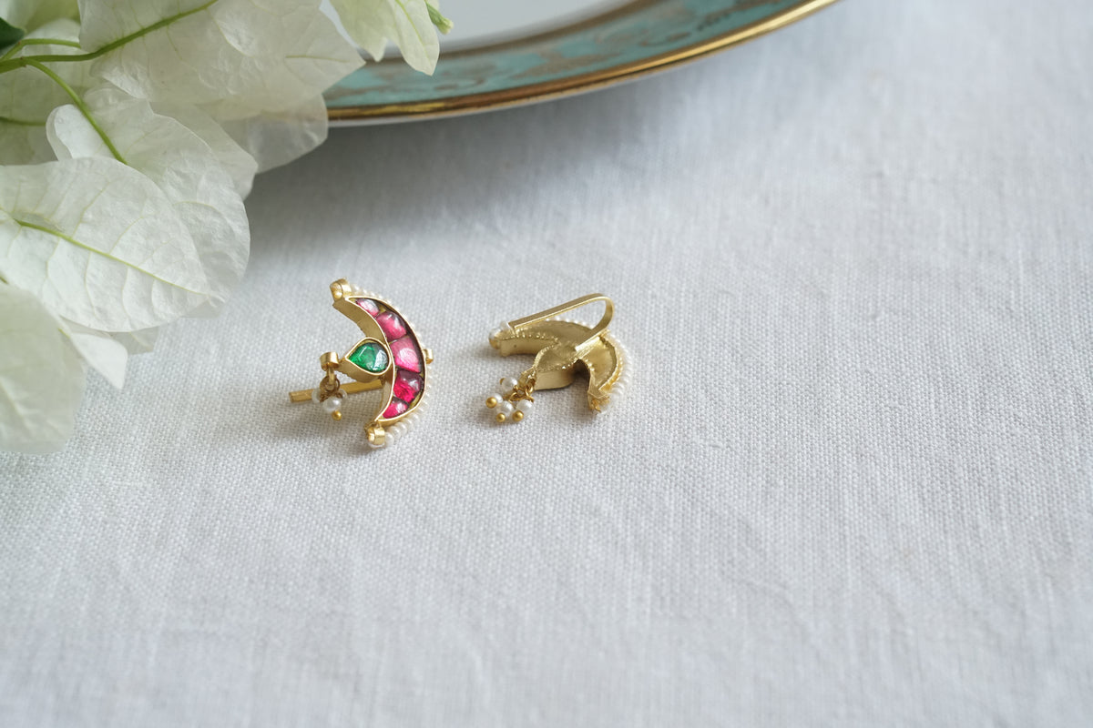 Green and Pink Kundan (1-5548)(A)