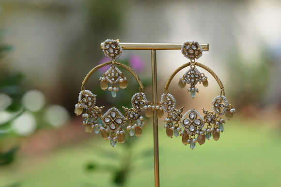 Kundan Earrings (1-4612)(R)
