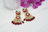 Kundan Earrings  (1-4069)(A)