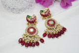 Kundan Earrings  (1-4069)(A)