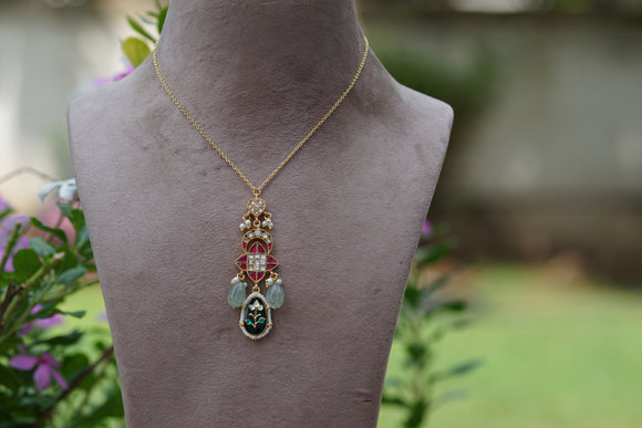Kundan pendant (4-8456)(R)