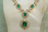 Kundan Polki necklace set (4-5671)(B)