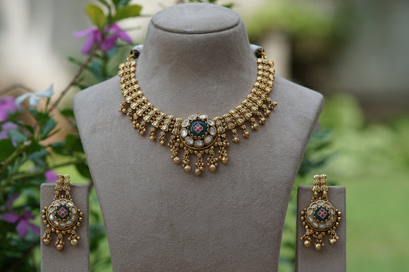 Antique Necklace set (4-8469)(EX)