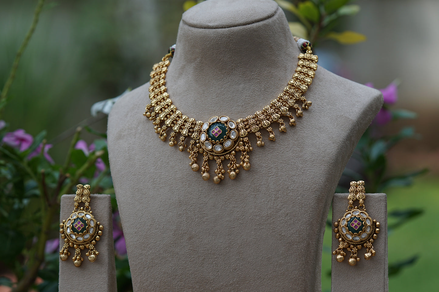 Antique Necklace set (4-8469)(EX)