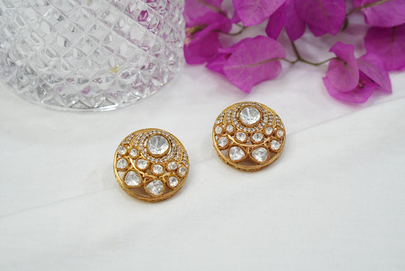 Polki  studs  (1-4067)(A)