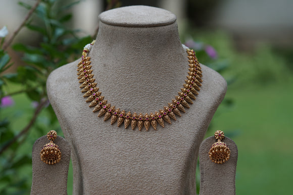 Antique Necklace set (4-8470)(EX)