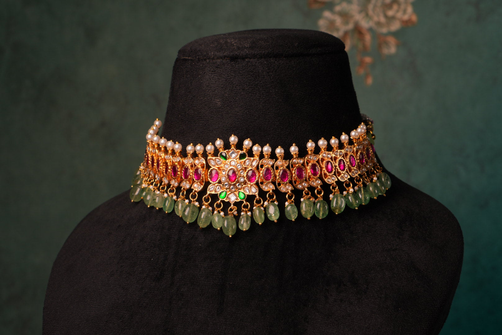 Kundan Choker (4-8974)(KA) (PREORDER) (Made IN 7-8 DAYS TIME) - JEWELSTYLE