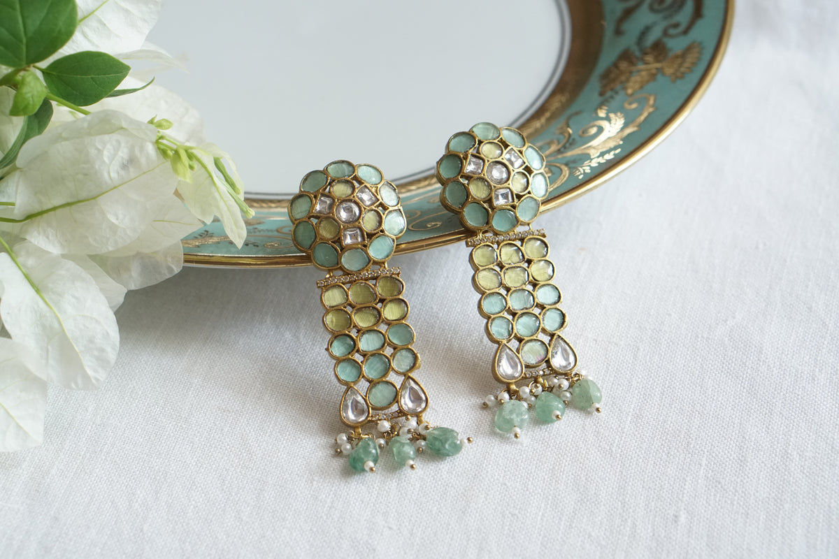 Mint earrings (1-5531)(A)