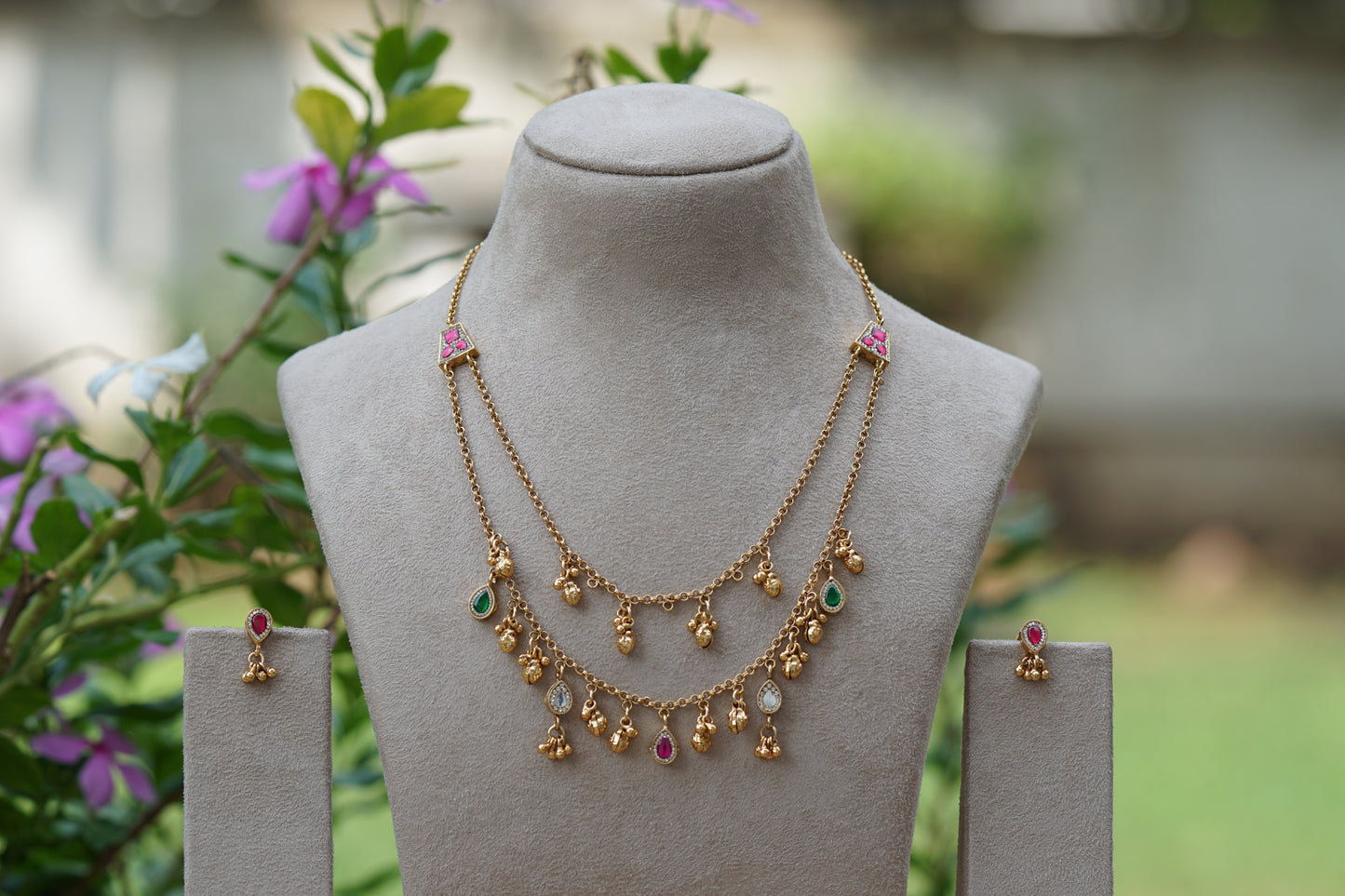 Antique Necklace set (4-8472)(EX) - JEWELSTYLE