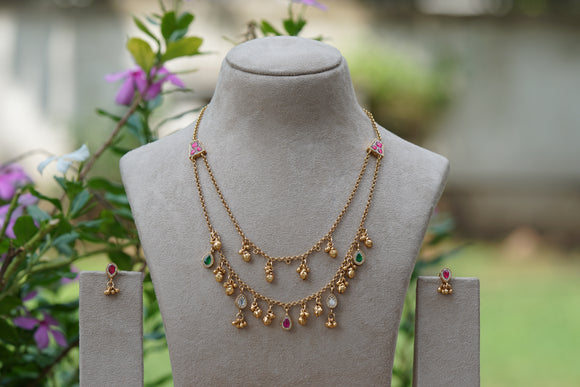 Antique Necklace set (4-8472)(EX)