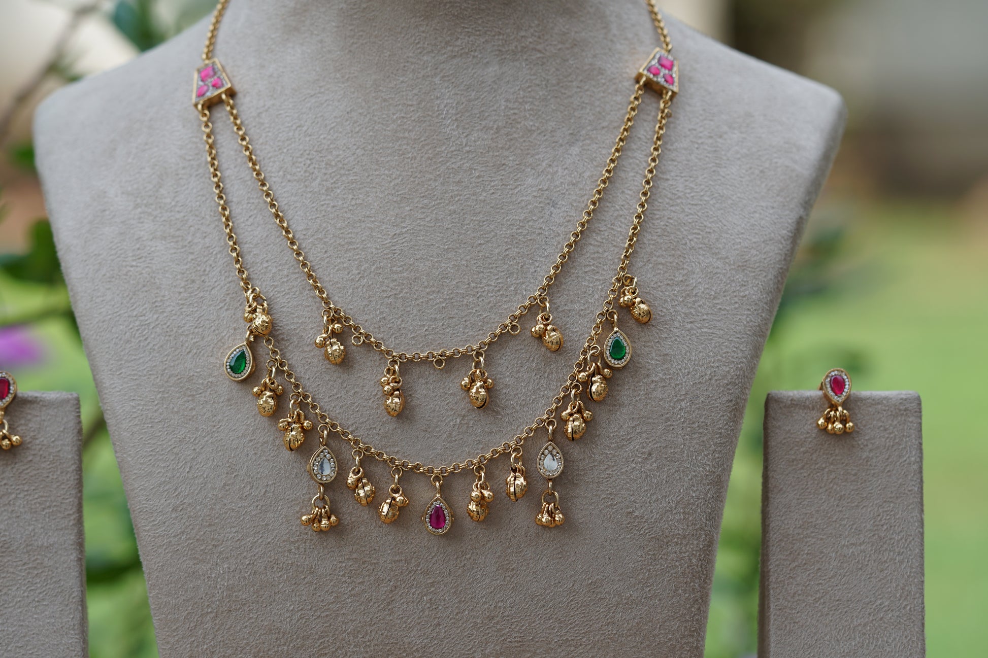 Antique Necklace set (4-8472)(EX) - JEWELSTYLE