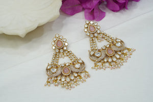 Polki  Earrings (1-4065)(A)